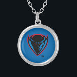 DePaul University Logo Silver Plated Necklace<br><div class="desc">Check out these DePaul University designs! Show off your DePaul pride with these new University products. These make the perfect gifts for the Blue Demons Academy student, alumni, family, friend or fan in your life. All of these Zazzle products are customizable with your name, class year, or club. Go DePaul!...</div>