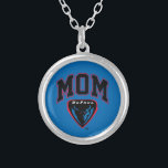 DePaul University Mom Silver Plated Necklace<br><div class="desc">Check out these DePaul University designs! Show off your DePaul pride with these new University products. These make the perfect gifts for the Blue Demons Academy student, alumni, family, friend or fan in your life. All of these Zazzle products are customizable with your name, class year, or club. Go DePaul!...</div>