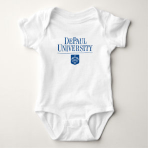 DePaul University Official Logo Stacked Emblem Baby Bodysuit