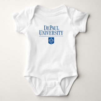 DePaul University Official Logo Stacked Emblem Baby Bodysuit