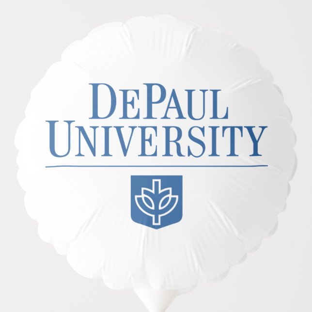 DePaul University Official Logo Stacked Emblem Balloon (Front)