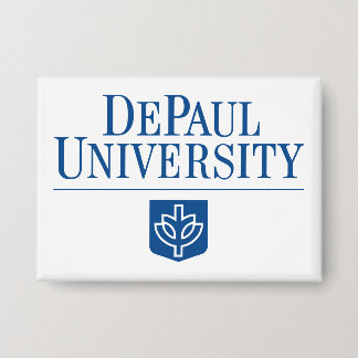 DePaul University Official Logo Stacked Emblem Button