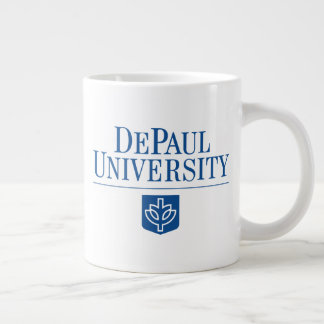 DePaul University Official Logo Stacked Emblem Giant Coffee Mug