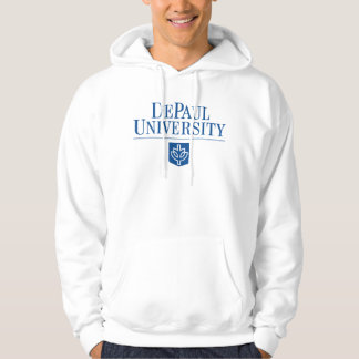 DePaul University Official Logo Stacked Emblem Hoodie