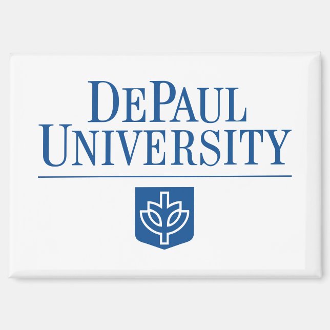 DePaul University Official Logo Stacked Emblem Magnet (Front)
