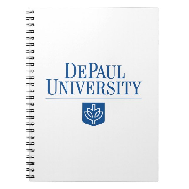 DePaul University Official Logo Stacked Emblem Notebook (Front)