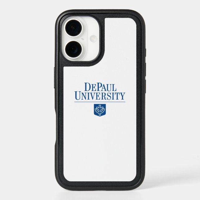 DePaul University Official Logo Stacked Emblem Otterbox iPhone Case (Back)