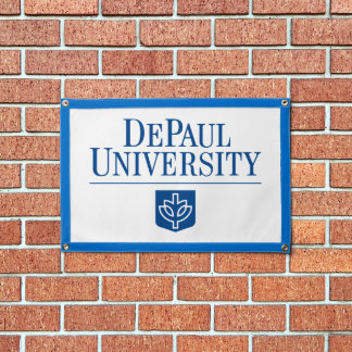 DePaul University Official Logo Stacked Emblem Pennant