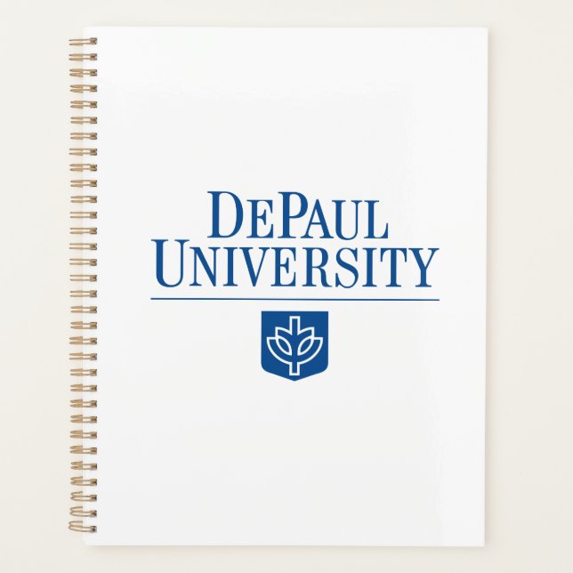 DePaul University Official Logo Stacked Emblem Planner (Front)