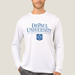 DePaul University Official Logo Stacked Emblem Tri-Blend Shirt