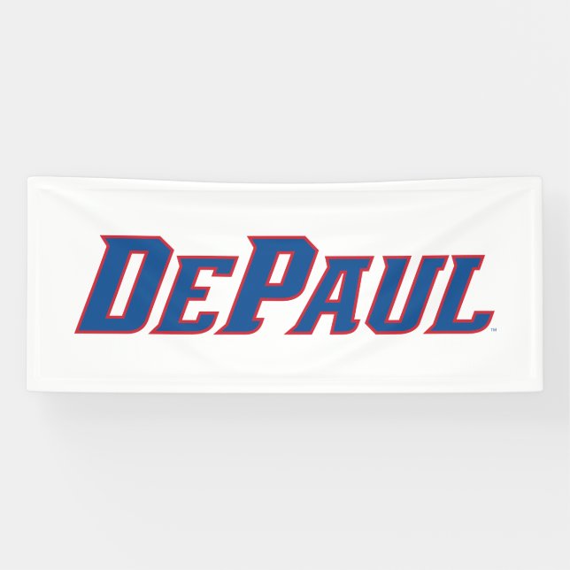 DePaul University Wordmark Logo Banner (Horizontal)