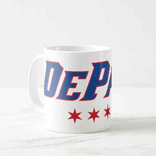 DePaul University Wordmark Logo Chicago Stars Coffee Mug