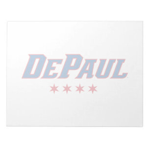 DePaul University Wordmark Logo Chicago Stars Notepad