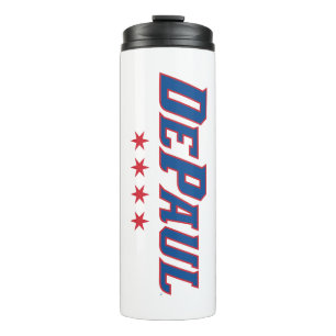 DePaul University Wordmark Logo Chicago Stars Thermal Tumbler