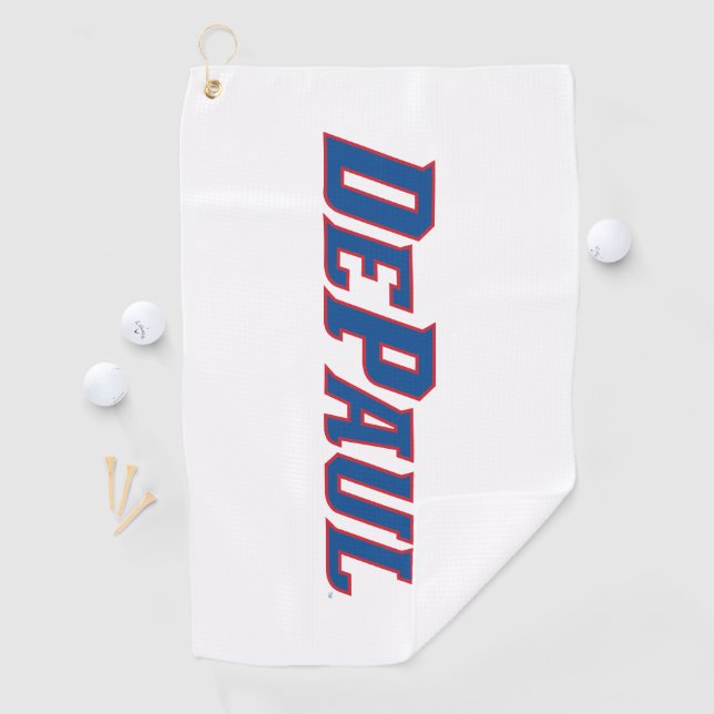 DePaul University Wordmark Logo Golf Towel (InSitu)