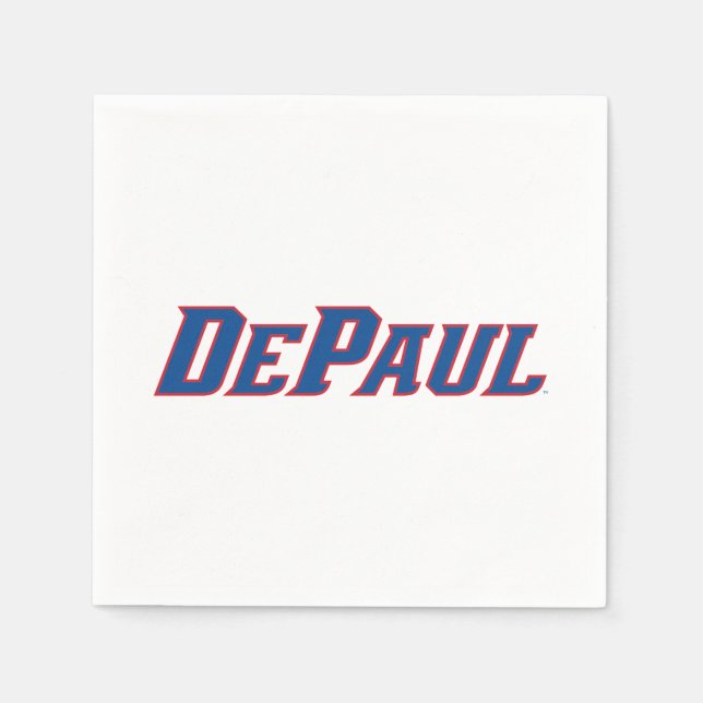 DePaul University Wordmark Logo Napkins (Front)
