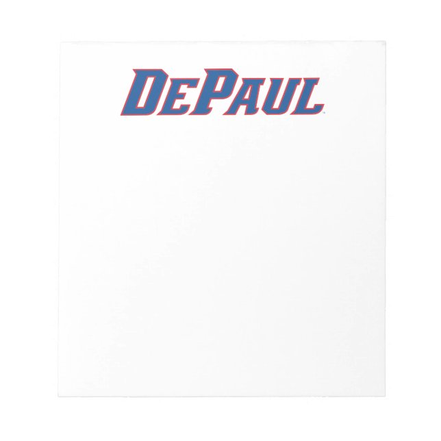 DePaul University Wordmark Logo Notepad (Front)