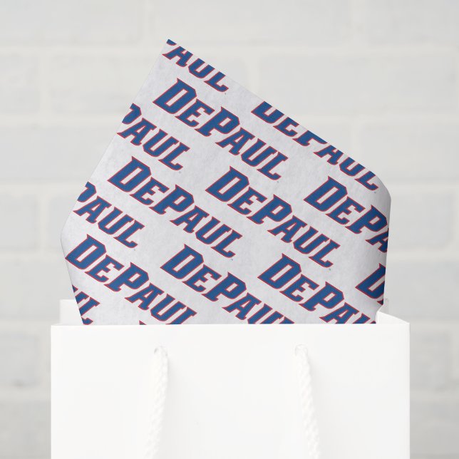 DePaul University Wordmark Logo Tissue Paper (Gift Bag)
