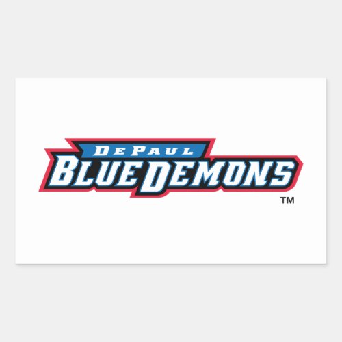 DePaul University Wordmark Rectangular Sticker