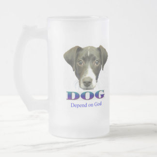 Depend on God Frosted Mug