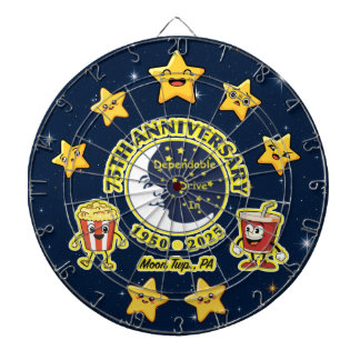 Dependable Drive In 75th Anniversary Dartboard