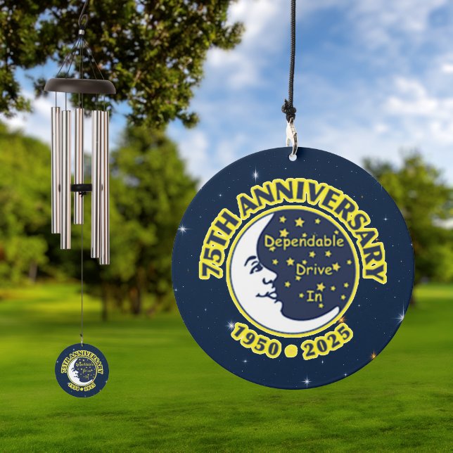 Dependable Drive In 75th Anniversary Windchimes Wind Chime (Outdoor)