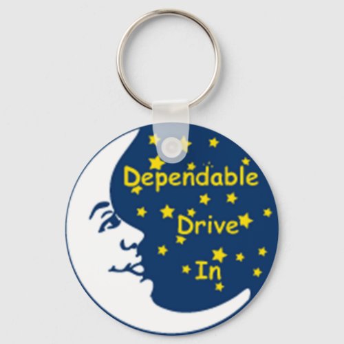 Dependable Drive In Logo Keychain