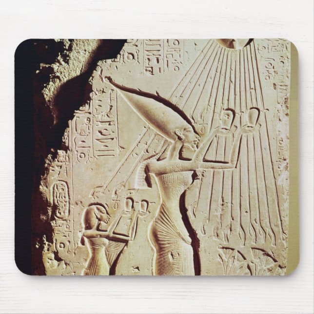 Depicting Amenophis IV, Nefertiti and Daughter Mouse Pad (Front)