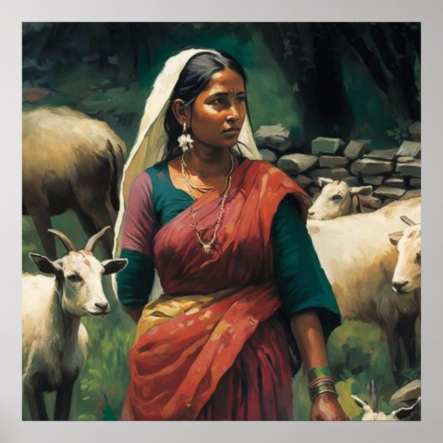 Depicting Women's Struggles in Society Through Art Poster (Front)