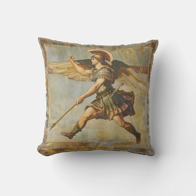 Depiction of Hermes  Throw Pillow (Front)
