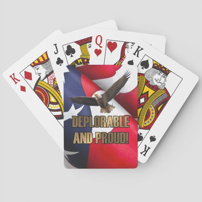 DEPLORABLE AND PROUD POKER CARDS (Back)