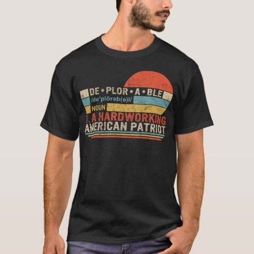 Deplorable Definition Noun Shirt President T_Shirt