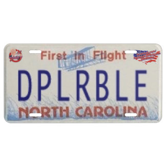 Deplorable in North Carolina License Plate