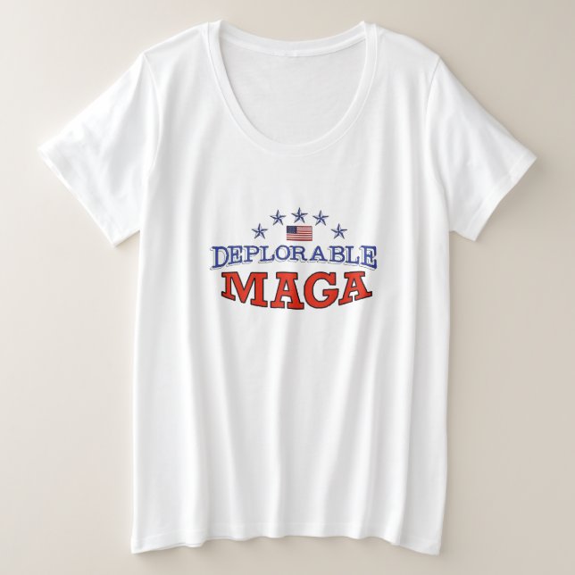 Deplorable MAGA  T-Shirt (Design Front)