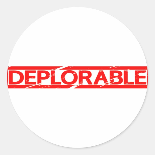 Deplorable Stamp Classic Round Sticker (Front)