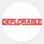 Deplorable Stamp Classic Round Sticker