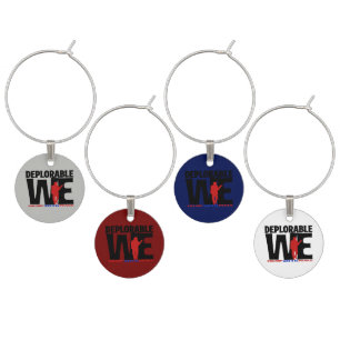 Deplorable We Drinkware Wine Charm