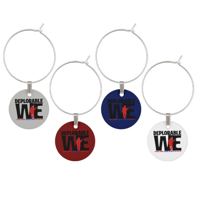 Deplorable We Drinkware Wine Charm (Staggered)