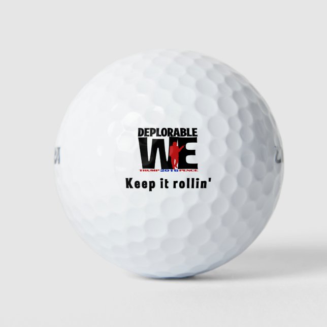 Deplorable We encouraging golfers Golf Balls (Front)