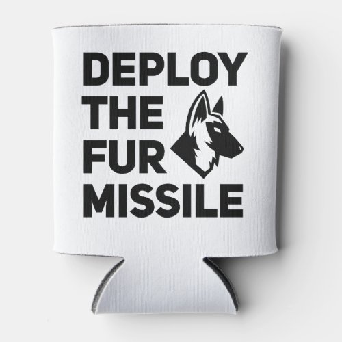 Deploy The Fur Missile Can Cooler