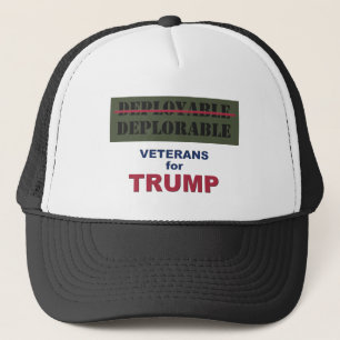 Deployable/Deplorable Vets for Trump Shirt Trucker Hat