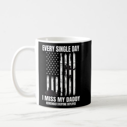 Deployed Daddy Red Friday Military Child Dad Ameri Coffee Mug