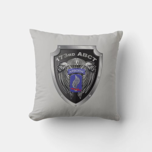 Deployment 173rd Airborne Brigade Combat Team Throw Pillow