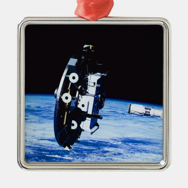 Deployment of a Satellite Metal Ornament (Front)