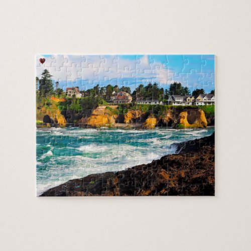 Depoe Bay Oregon Jigsaw Puzzle