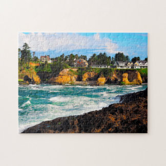 Depoe Bay Oregon. Jigsaw Puzzle