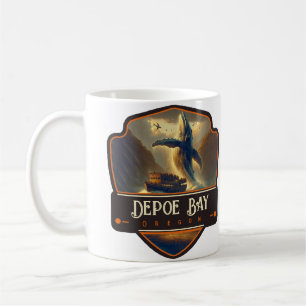 Depoe Bay, Oregon Vintage Coffee Mug