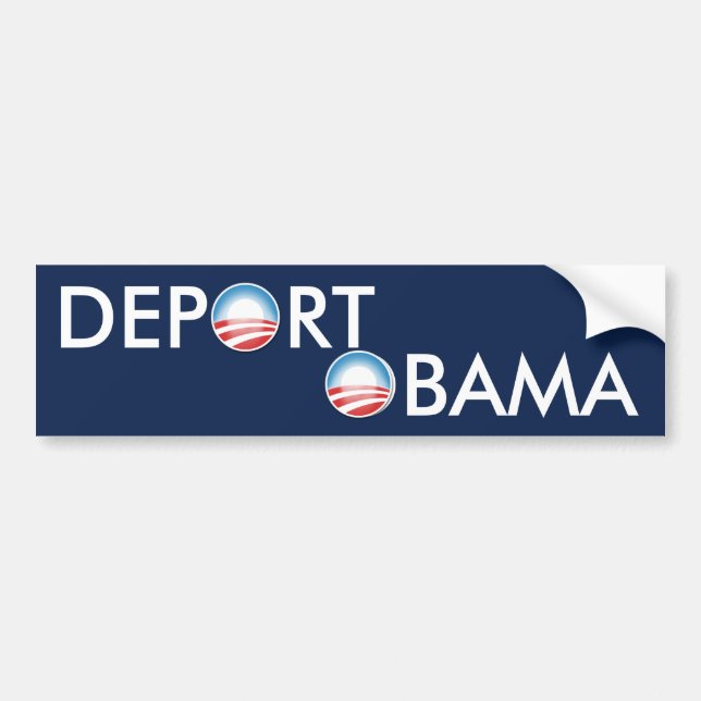 Deport Obama Bumper Sticker (Front)