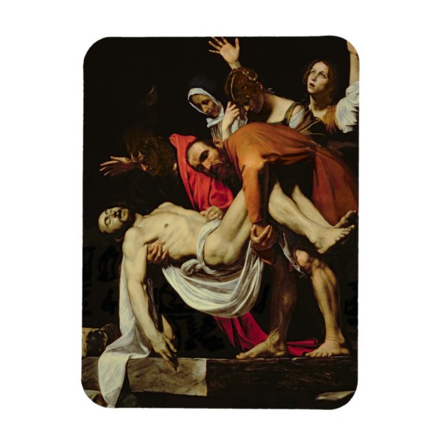 Deposition, 1602-4 (oil on canvas) magnet (Vertical)
