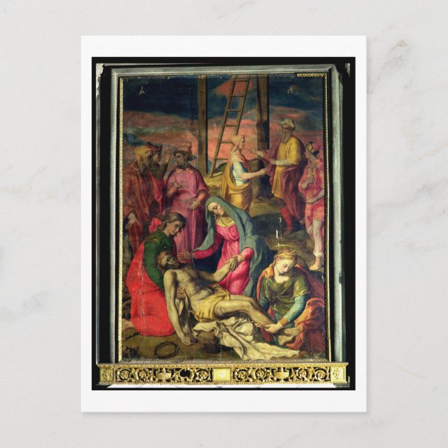 Deposition from the Cross, 1582 (tempera on panel) Postcard (Front)